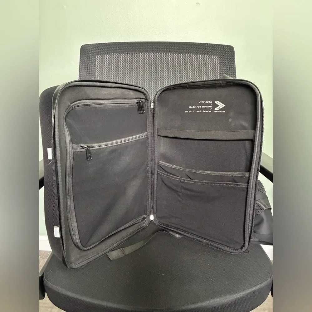 IAMRUNBOX Black Laptop Lightweight Waterproof Black Backpack for Cycling